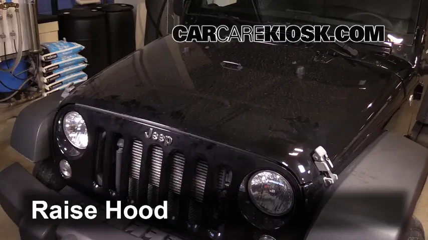 2014 Jeep Wrangler Sport 3.6L V6 Hood